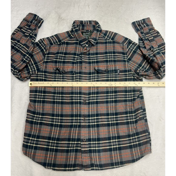 Woolrich Multicolored Button Down Plaid Long-Sleeve Flannel Shirt Size XL - Picture 5 of 8
